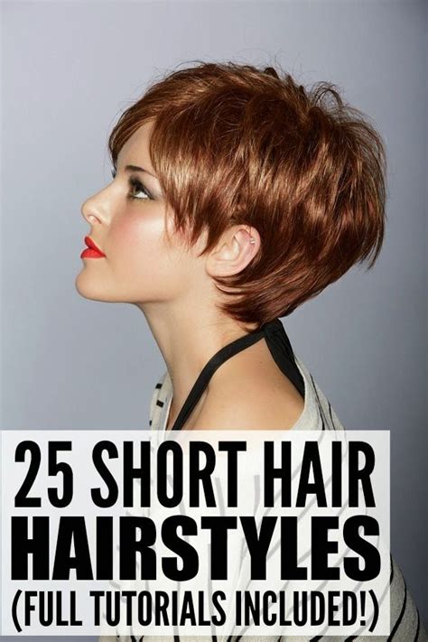 easy hairstyles for short hair pinterest